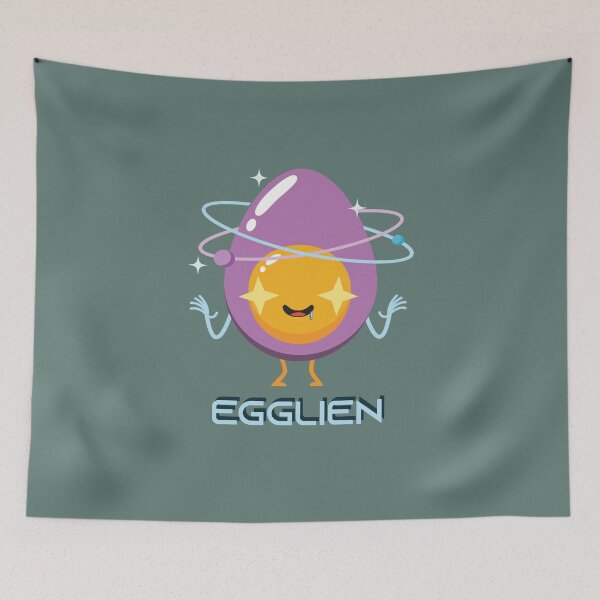 Item preview, Funny outer space purple egg alien designed and sold by PastaPrint.