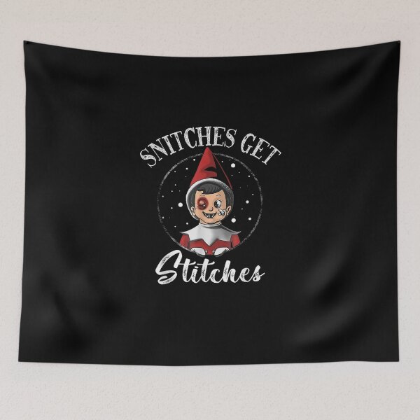 Item preview, Snitches Get Stitches Christmas Funny Snitches Get Stitches designed and sold by MinihutUS2022.