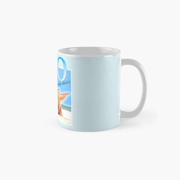 Real Blue and Gold Mermaid Coffee Mugs -Set of 4