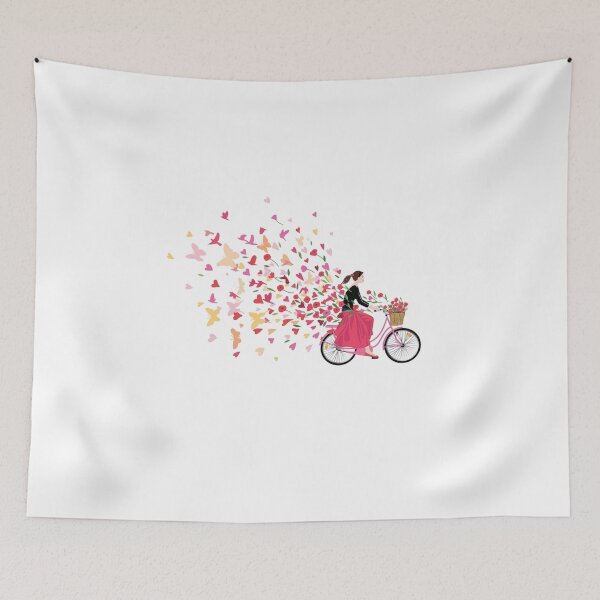 Item preview, girl flowers and butterflies shirt, Pink butterflies and flowers designed and sold by Ayoublab.