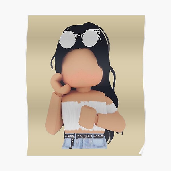 Aesthetic Roblox Girl Poster By Anoirshop Redbubble 9312