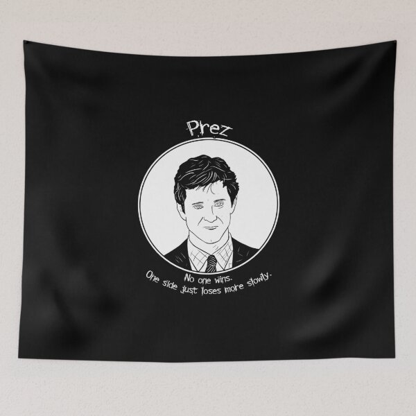 Item preview, Roland "Prez" Pryzbylewski - The Wire designed and sold by blacksnowcomics.