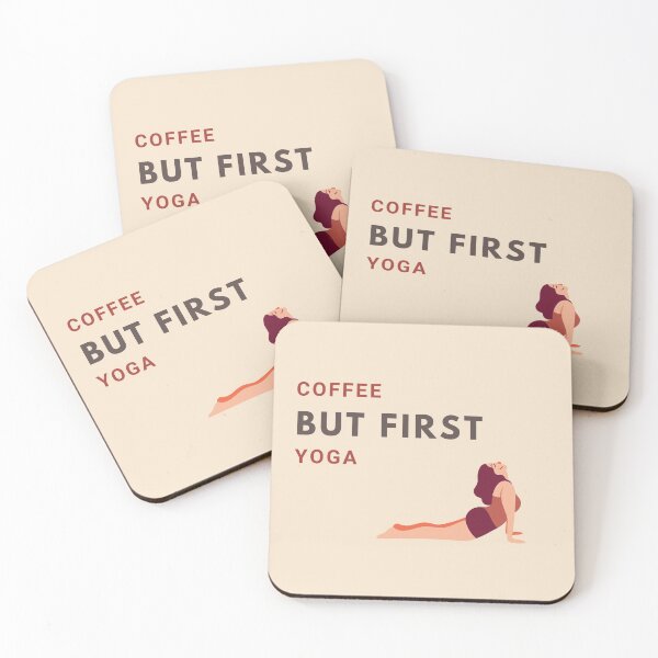 Item preview, Coffee but first Yoga - Updog - Print designed and sold by Art-Coffee-Yoga.