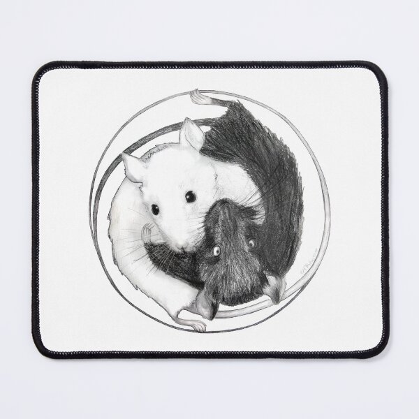 Item preview, Yin Yang Mice white designed and sold by evafriese015.