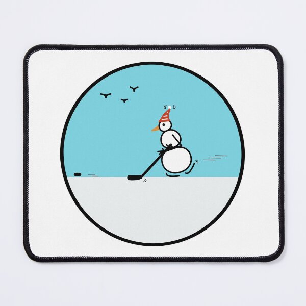 Item preview, Frosty the Snowman playing Hockey designed and sold by MusingsHomeDeco.