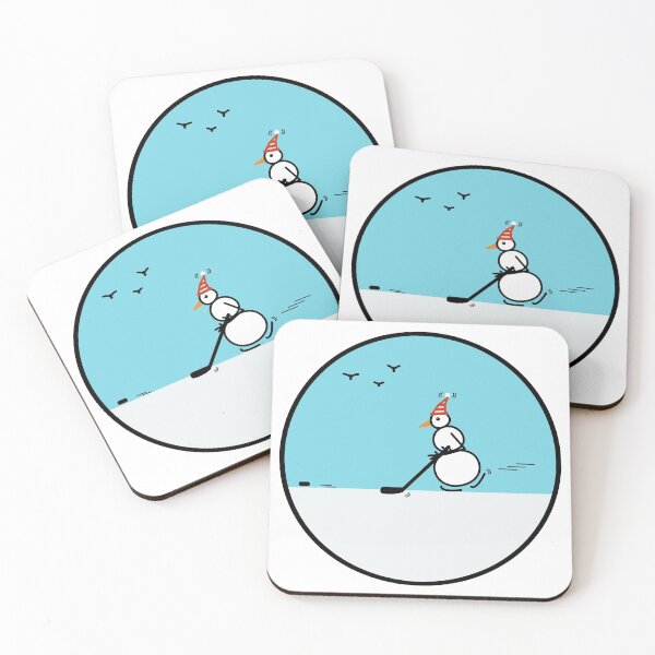 Item preview, Frosty the Snowman playing Hockey designed and sold by MusingsHomeDeco.