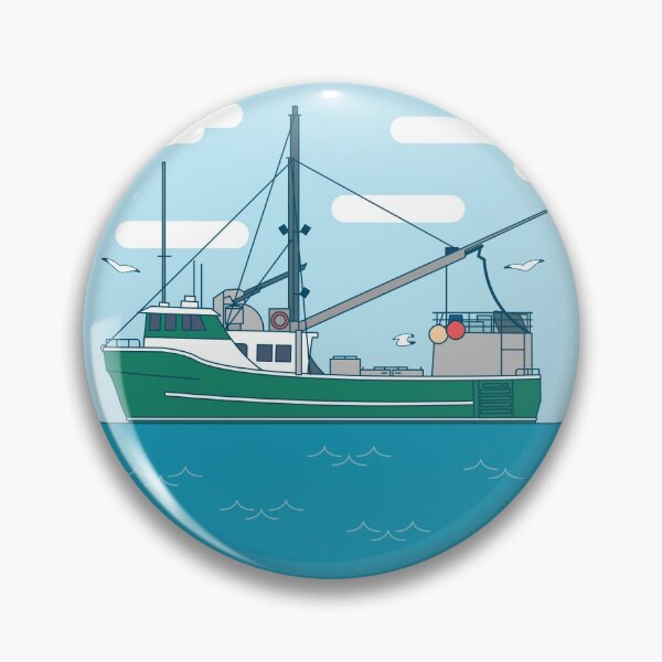 Item preview, Ol' Green Trawler Fishing Boat designed and sold by Graham  Abbott.