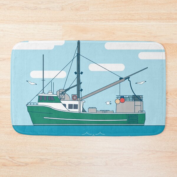 Item preview, Ol' Green Trawler Fishing Boat designed and sold by Graham  Abbott.