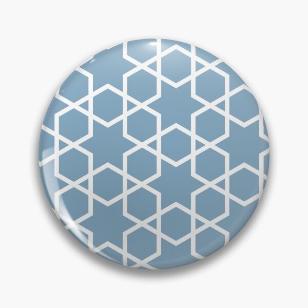 Item preview, Blue and White Tessellation Line Pattern 14 Pairs Dulux 2022 Popular Colour Sky View designed and sold by ColorOfTheYears.