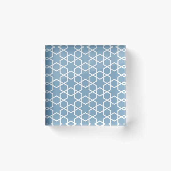 Artikelvorschau, Blue and White Tessellation Line Pattern 14 Pairs Dulux 2022 Popular Colour Sky View entworfen und verkauft von ColorOfTheYears.
