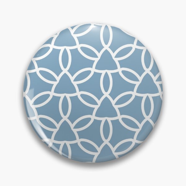 Item preview, Blue and White Tessellation Line Pattern 32 Pairs Dulux 2022 Popular Colour Sky View designed and sold by ColorOfTheYears.