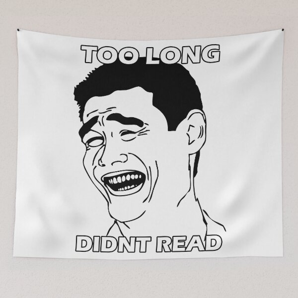 Item preview, Too Long Didn't Read tl;dr designed and sold by Made-By-Art.