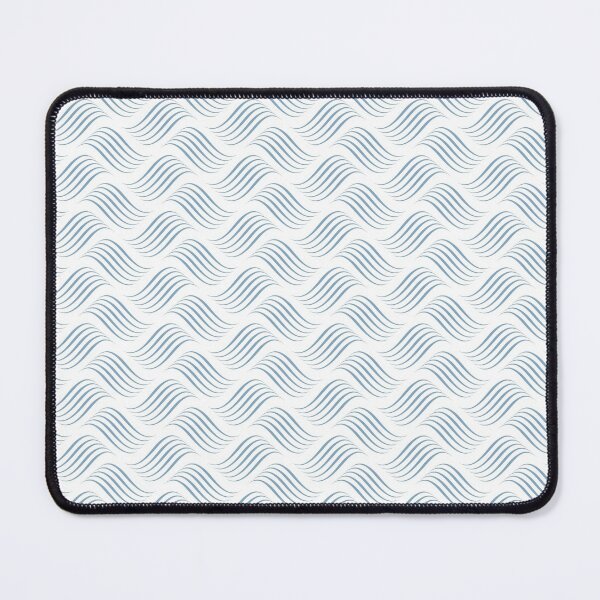 Item preview, Blue and White Wavy Tessellation Line Pattern Pairs Dulux 2022 Popular Colour Sky View designed and sold by ColorOfTheYears.