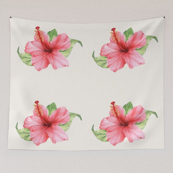 Item preview, Pink Watercolor Hibiscus Flower designed and sold by newburyboutique.