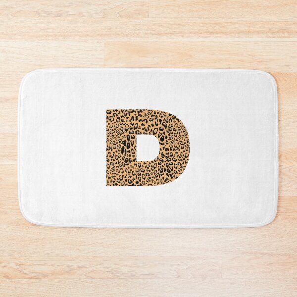 Aperçu de l'œuvre Haute Leopard Lettre "D" Initiale Avec Riche Imprimé Léopard créée et vendue par HauteLeopard.
