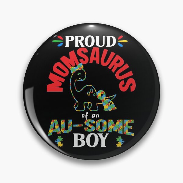 Item preview, Autism Mama Momsaurus Awareness- Proud Mom of an AuSome BOY designed and sold by Lam Assia.