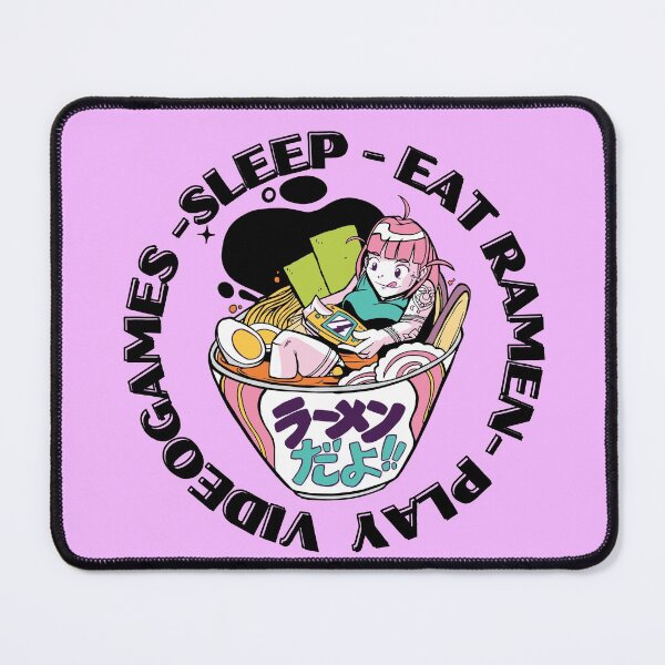 Item preview, Funny kawaii anime japan ramen gamer girl nerd motif designed and sold by Garaunt - The bavarian brute.