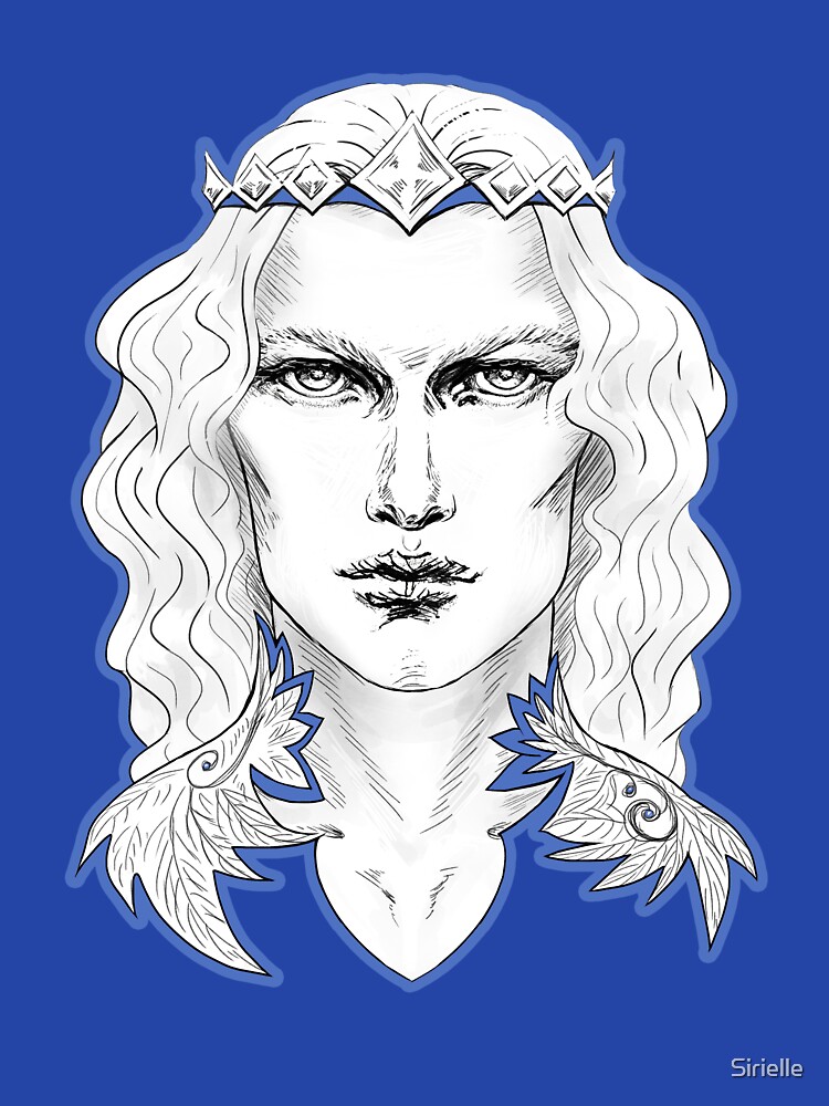 Artwork view, Fairy King in Blue designed and sold by Sirielle