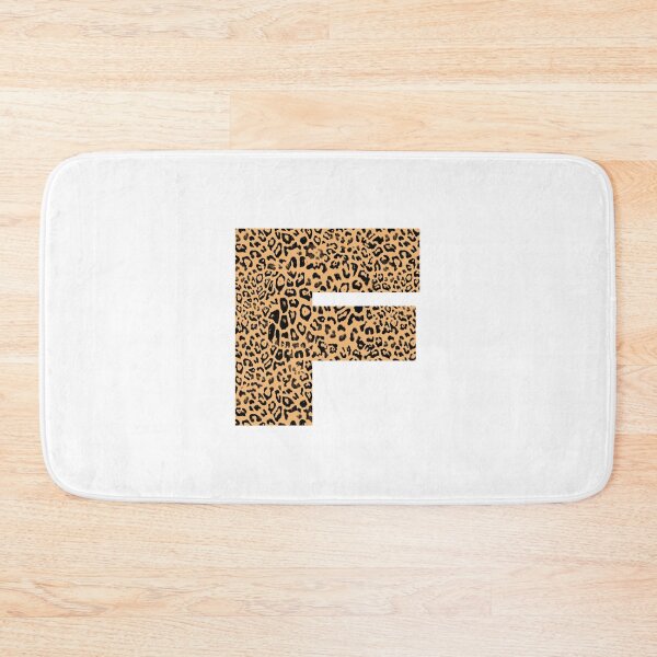 Aperçu de l'œuvre Haute Leopard Lettre "F" Initiale Avec Riche Imprimé Léopard créée et vendue par HauteLeopard.