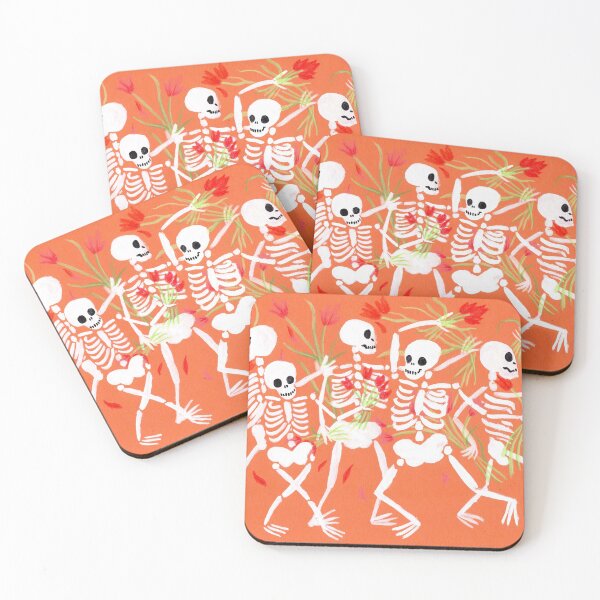 Item preview, Dancing Skeletons designed and sold by sadnettles.