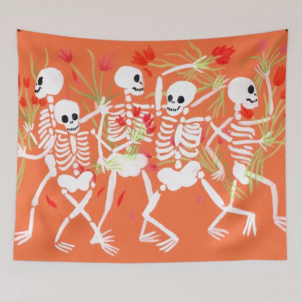 Item preview, Dancing Skeletons designed and sold by sadnettles.