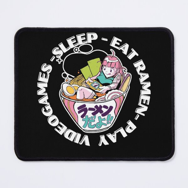 Item preview, Funny kawaii anime japan ramen gamer girl nerd motif designed and sold by Garaunt - The bavarian brute.