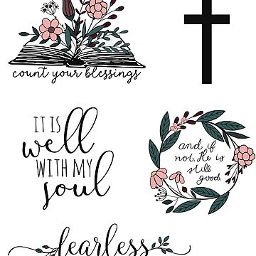 Christian Sticker Pack Sticker for Sale by walk-by-faith