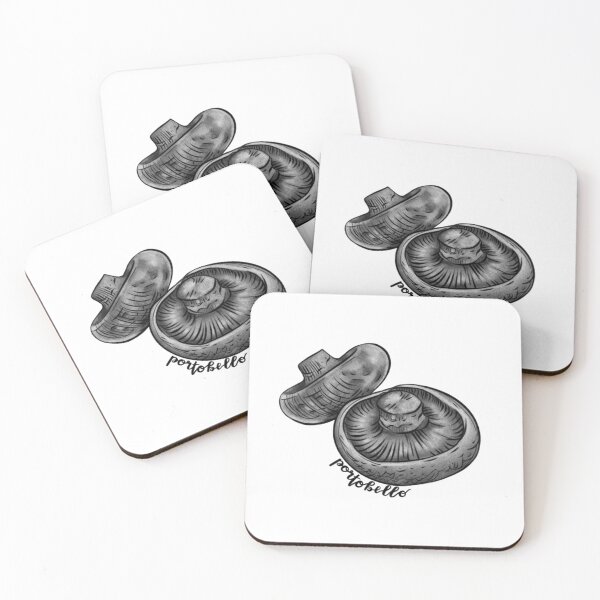 Item preview, Portobello Mushroom Black and Grey designed and sold by Amariafagundes.