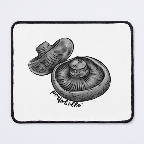 Item preview, Portobello Mushroom Black and Grey designed and sold by Amariafagundes.