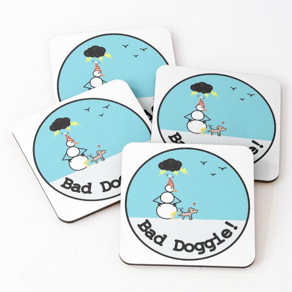Item preview, Frosty the Snowman and Bad Doggie designed and sold by MusingsHomeDeco.