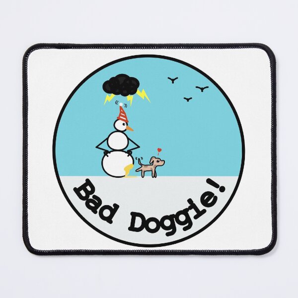 Item preview, Frosty the Snowman and Bad Doggie designed and sold by MusingsHomeDeco.