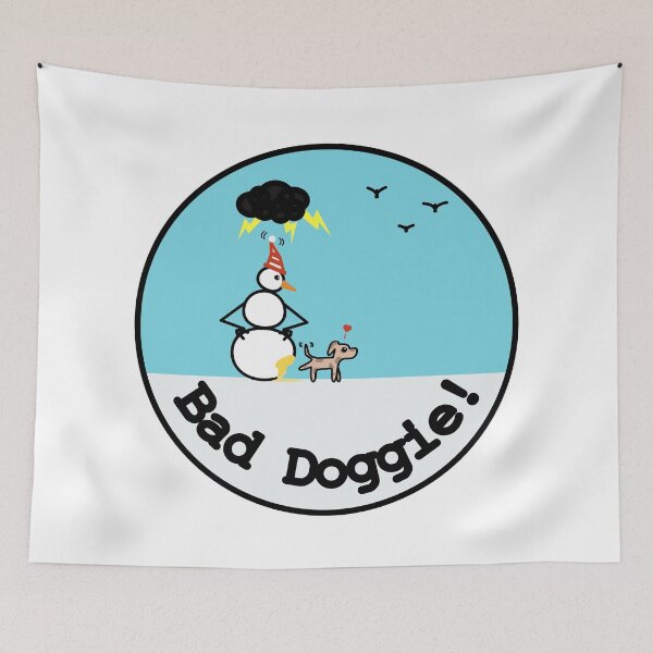 Item preview, Frosty the Snowman and Bad Doggie designed and sold by MusingsHomeDeco.
