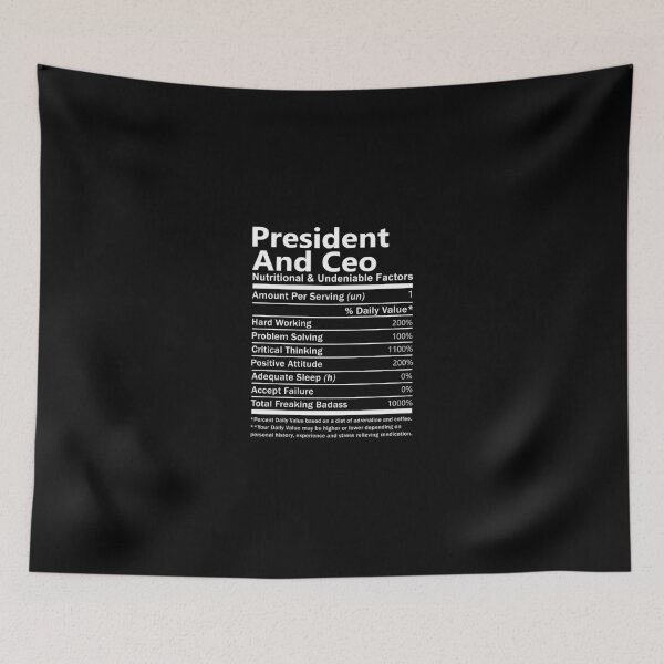 Item preview, President And Ceo T Shirt - Nutritional and Undeniable Factors Gift Item Tee designed and sold by oslandefren.