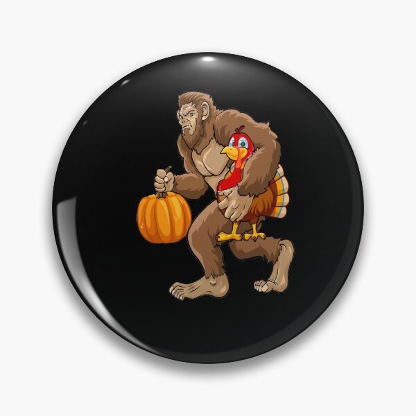 Item preview, Bigfoot Happy Thanksgiving Celebration Turkey Lover Pumpkin designed and sold by Leslie Smith.