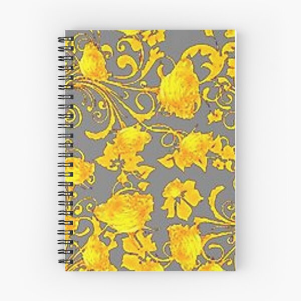 Item preview, GOLD ROSE GARDEN GREY FLORAL ABSTRACT ART designed and sold by sharlesart.