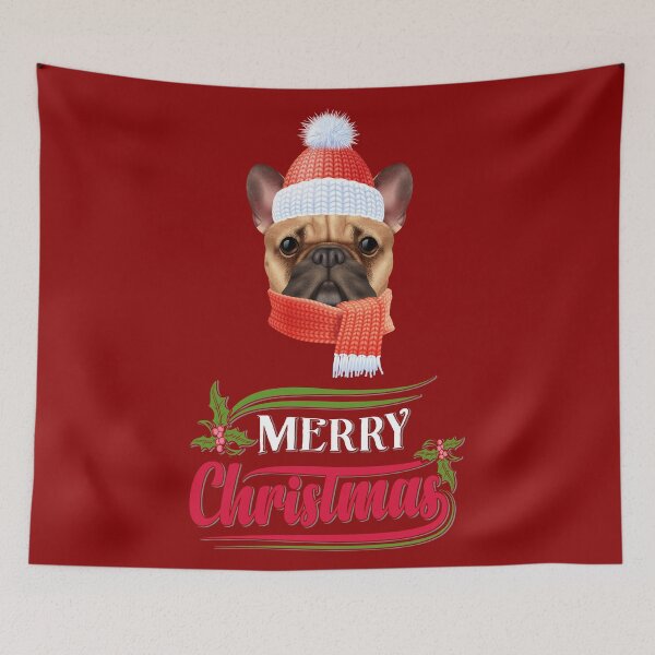 Item preview, Funny Merry Christmas Dog Dark Red Ideas 2022 designed and sold by Ross-Sergey.