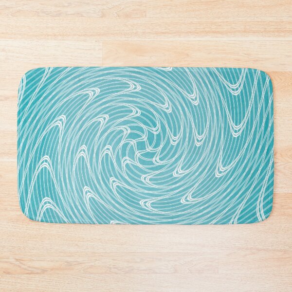 Item preview, Turquoise wave pattern designed and sold by flamendes.