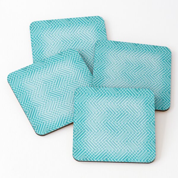 Item preview, Turquoise rectangle pattern designed and sold by flamendes.