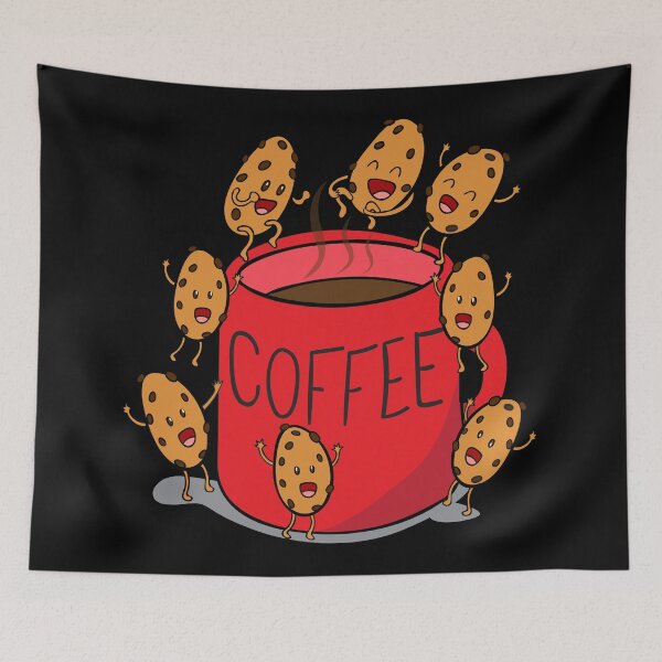 Item preview, red COFFEE mug designed and sold by plushism.