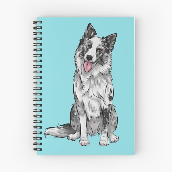 Item preview, Cute Blue Merle Border Collie Dog designed and sold by shirinsart.