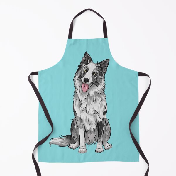 Item preview, Cute Blue Merle Border Collie Dog designed and sold by shirinsart.