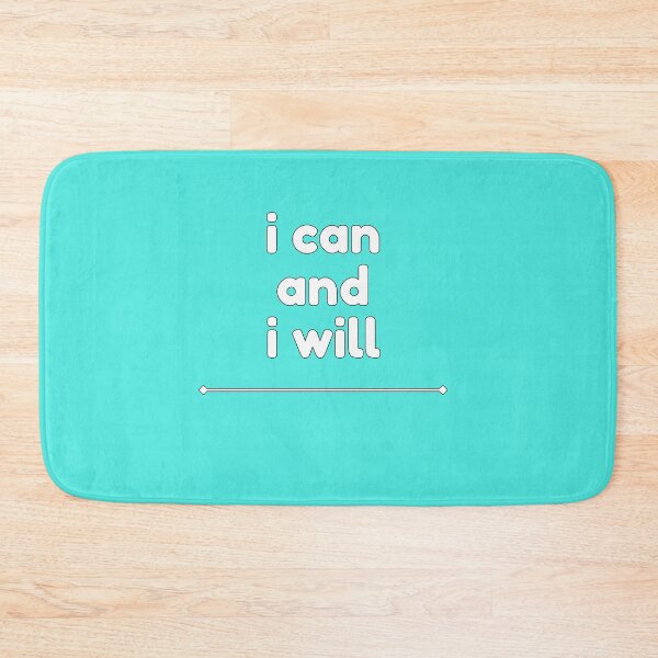 Item preview, I can and I will inspirational motivation quote designed and sold by studio17designz.