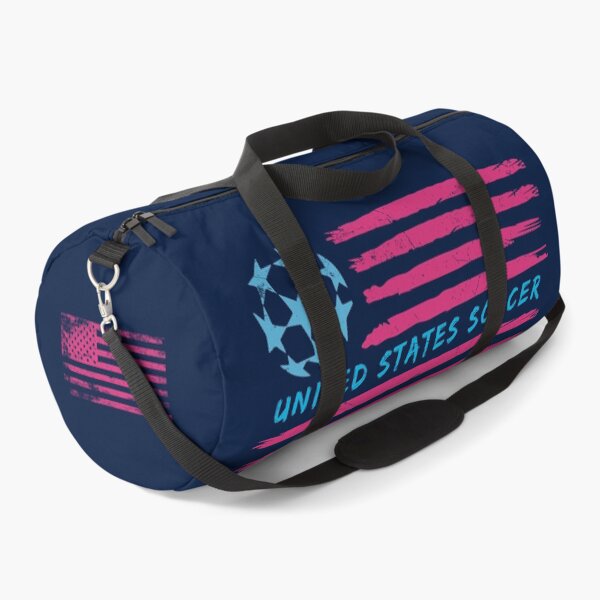 Gym Bag Flag Soccer Ball Small Duffel Overnight 