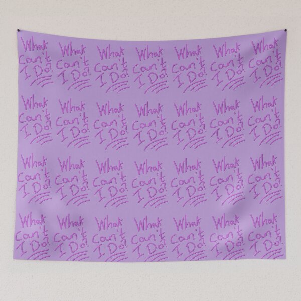 Item preview, What can't I do? (bright pink) designed and sold by ScarletPanda.