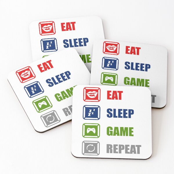 Item preview, Gamer Life - Eat - Sleep - Game - Repeat designed and sold by PrintByOrderDK.