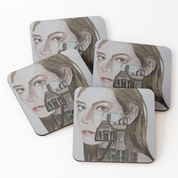 Item preview, Woman watercolor painting building herself designed and sold by Darlingstf.