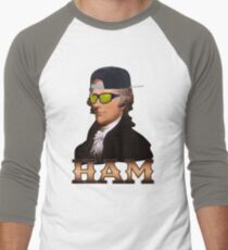 Basement Mastermind Alexander Hamilton (Politics) Men's Baseball ¾ T-Shirt
