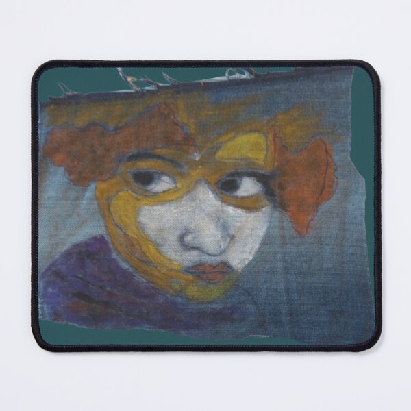 Item preview, offendet girl, pretty face, red hair, little child, jeans, scary face designed and sold by NessArtByEwa.