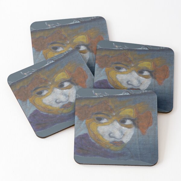 Item preview, offendet girl, pretty face, red hair, little child, jeans, scary face designed and sold by NessArtByEwa.