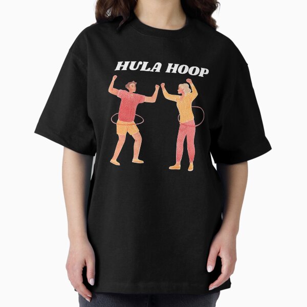 HULA HOOP DANCING GIRL AND BOY Oversized T-Shirt